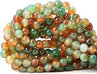 Vista 85 de Cuentas redondas sueltas de ágata estilo antiguo vena de dragón de 6mm, cuentas para diseño de joyas, 60 cuentas