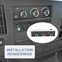 Vista 7 de Módulo de control climático del calentador de A/C delantero Compatible con 1996-2014 Chevrolet Express 1500 GMC Savana 1500 1996-2020 Chevrolet