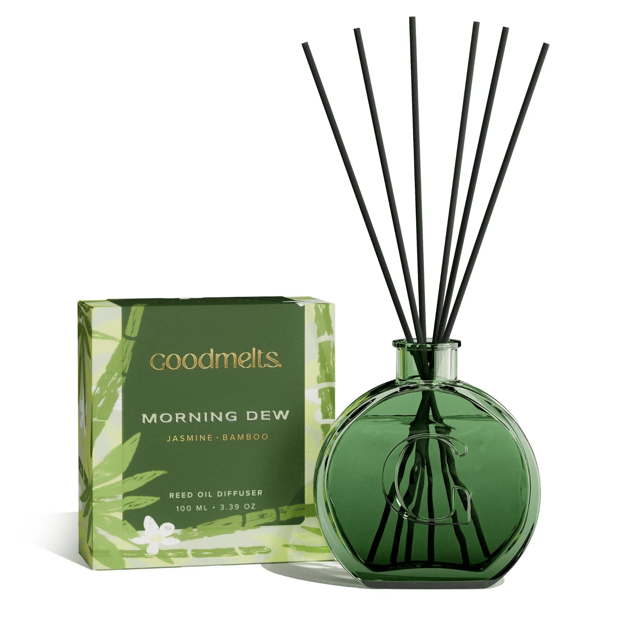 Reed Diffuser Set - 100 ml | Comes with 6 Fiber Reed Sticks | Home Fragrance | Long-Lasting Upto 60 Days | Air Freshener for Home, Bedroom & Office | Ideal for Gifting (Morning Dew)-image-34