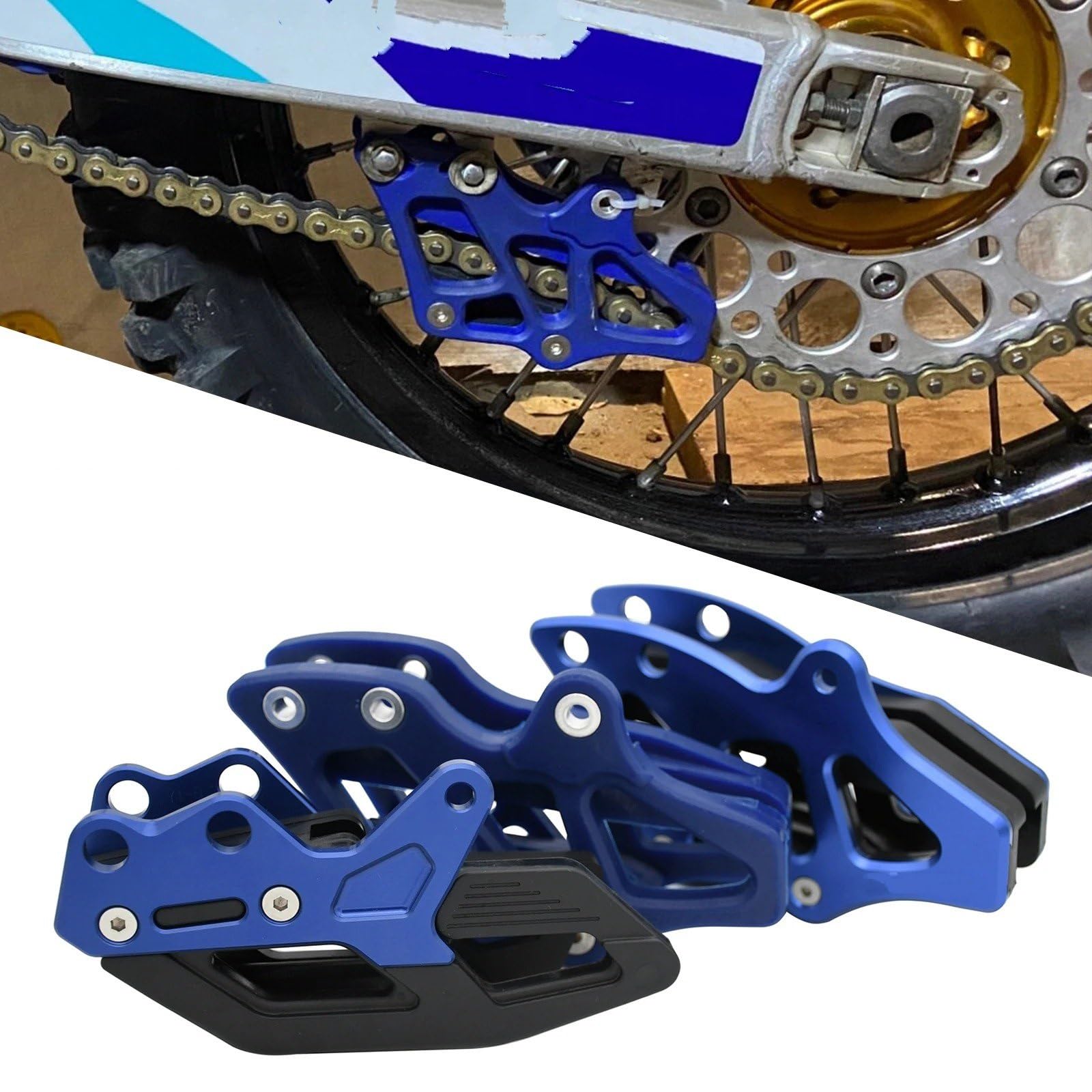 Compatible Con Yamaha Para YZ450F 2007-2021 Para YZ250X 2015-2020 Para YZ250FX 2015-2019 Piezas Protección Protección Guía Cadena Motocicleta