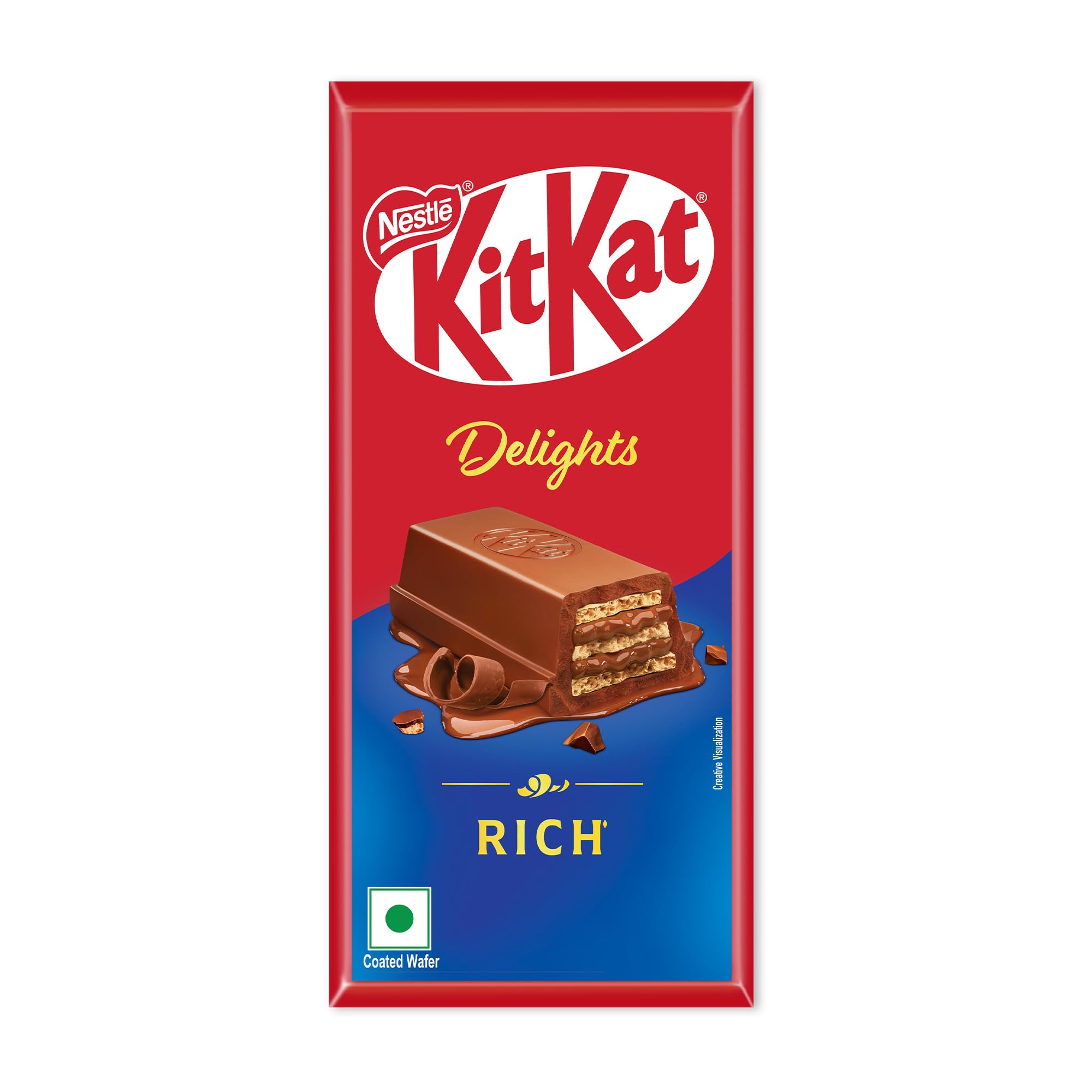 KIT KAT Delights Rich, Choco-coated Wafer Bar, 150 g