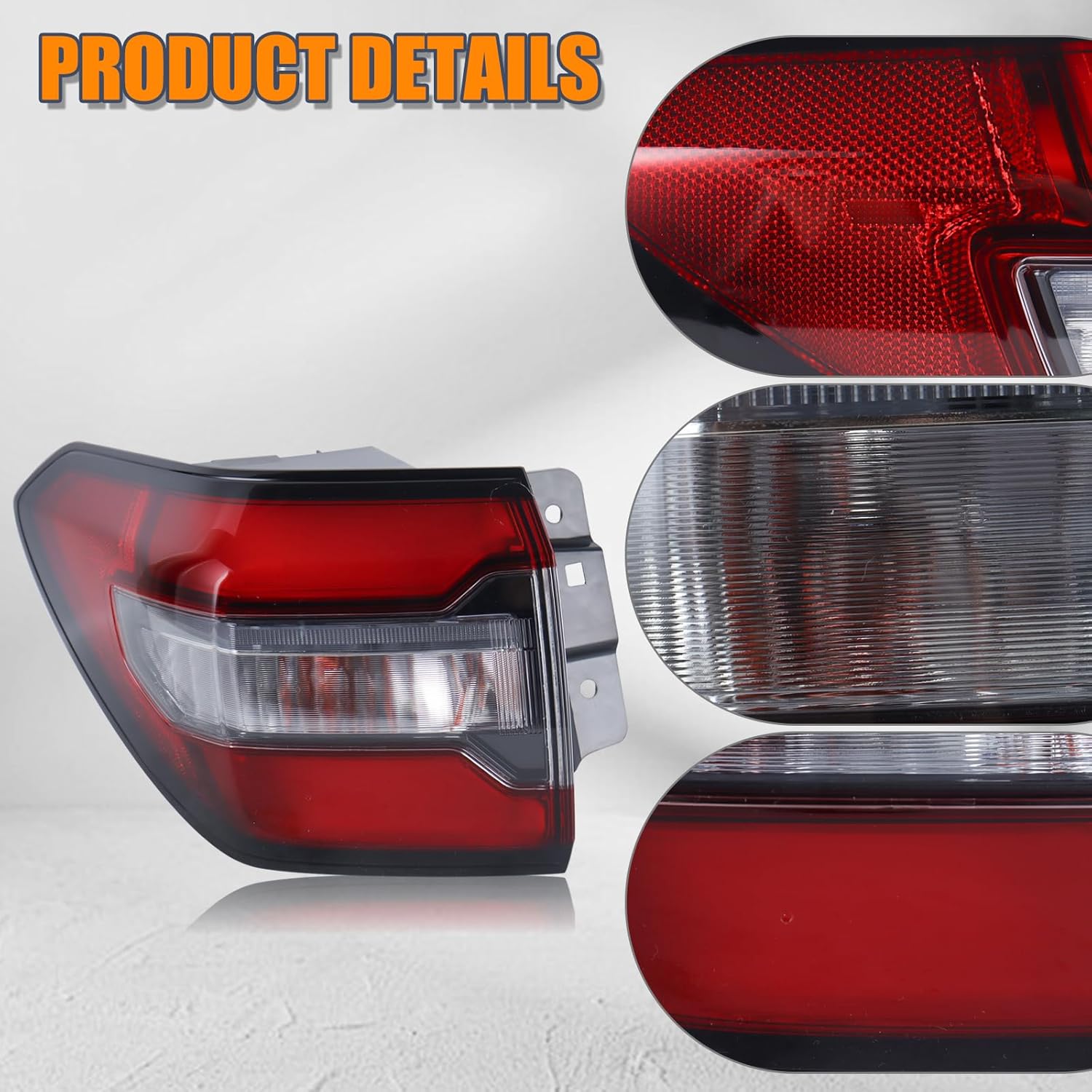 LED Outer Tail Light Compatible With 2023 2024 Honda Pilot rear Tail Lamp Left Driver Side 33550-T90-A01