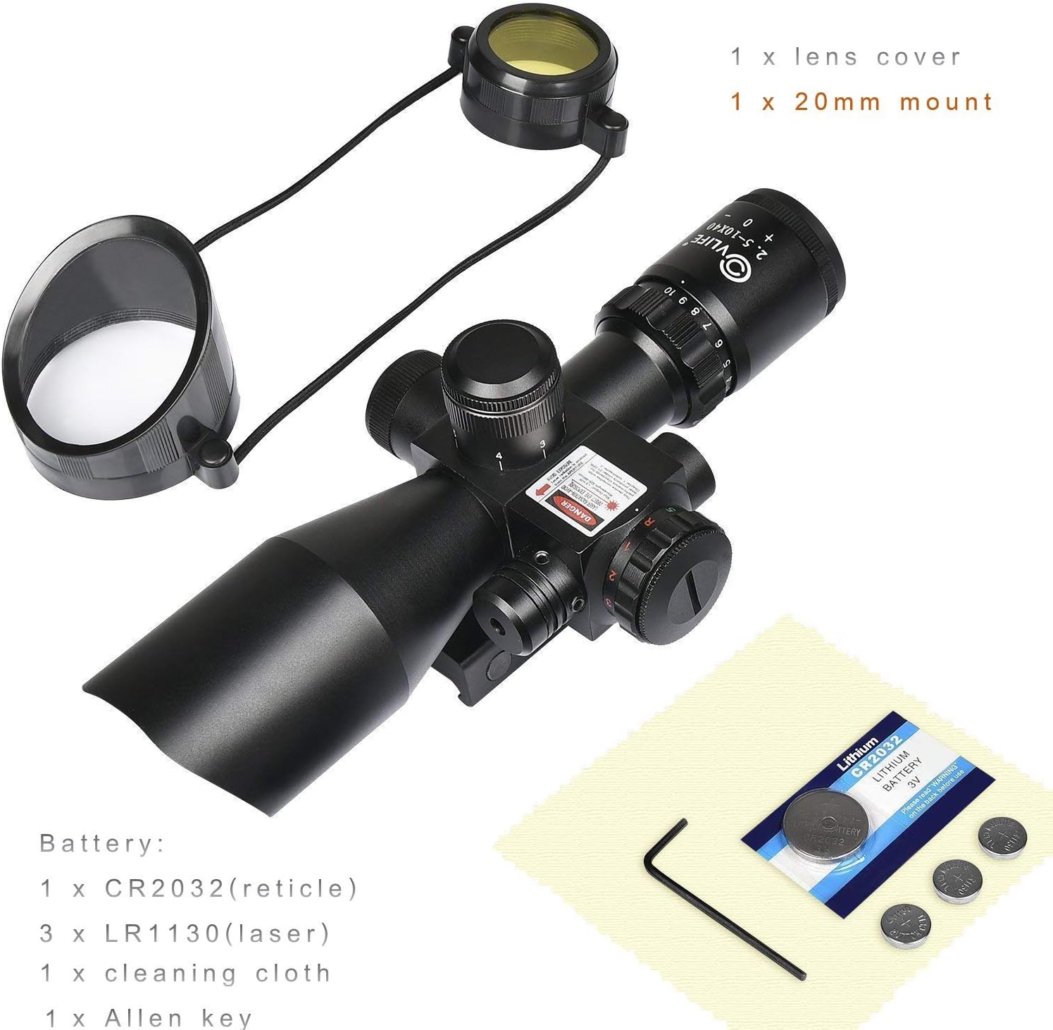 CVLIFE 2 5 10x40e Green Illuminated Scope Photo