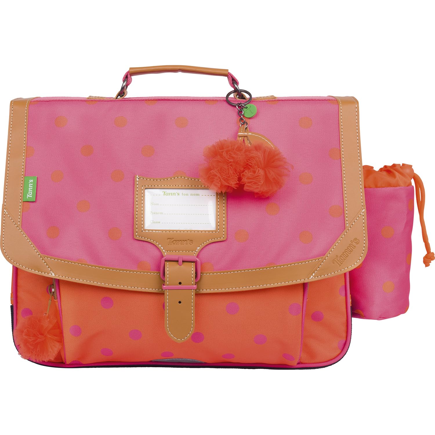 Tann's Sidonie, Cartable Fille, Rose/Orange, 38 cm