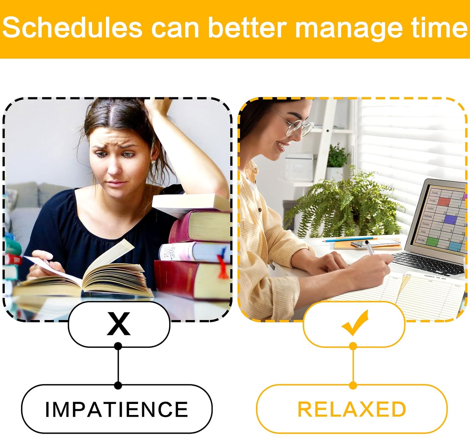 Floleo 60 Sheets Daily To Do List Notepad Notebook Library Card To Do - View #3