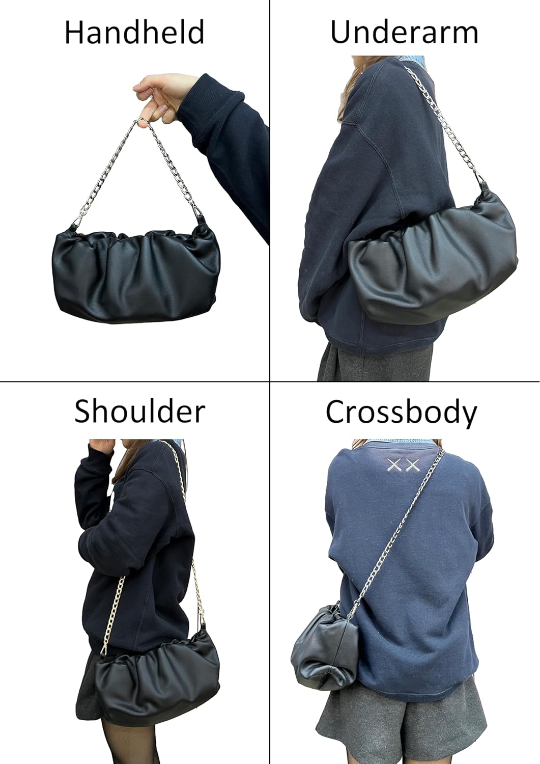 40 Inch Light Gold Purse Chain Strap Replacement Lightweight Aluminum Chain Charm Decoration Extender for Shoulder Crossbody Clutch Wristlet Underarm Baguette Handbag Tote Bag - Image 4