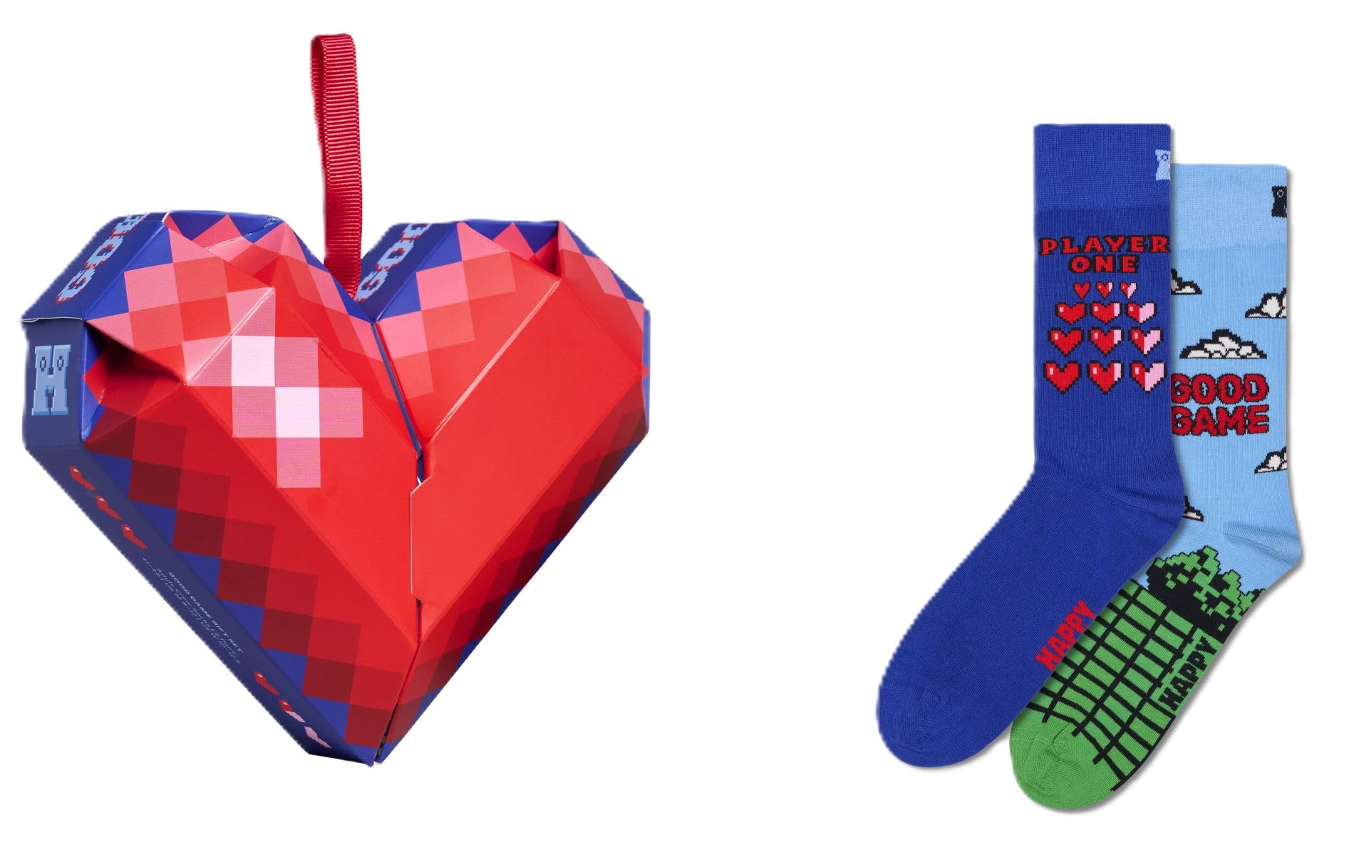 Happy Socks Calzini crew con motivo a banane per uomo e donna, 36-40 e 41-46