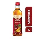 Fortune Premio Cold Pressed Mustard Oil 1L Bottle | Rajasthan Mustard Seeds | Rich in Omega 3 & 6 (PUFA) | Natural Antioxidants | Strong Aroma | Ideal for Frying & Pickles gallery image