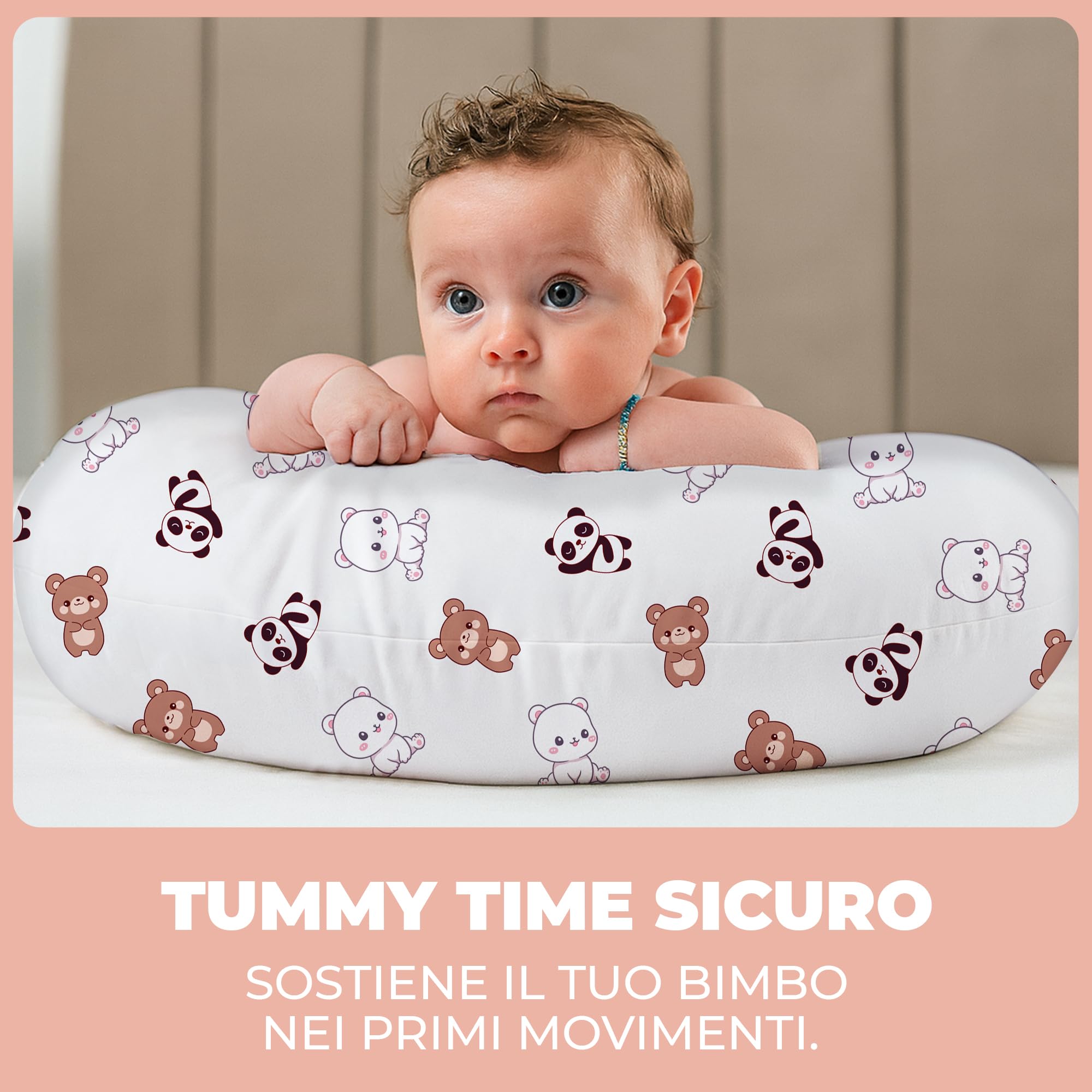 Cuscino Gravidanza e Allattamento per Dormire di Lato per Donne Incinta Idea Regalo per Neo Mamme con Federa in 100% Cotone e Morbido Riempimento Accessorio Full Body Premaman per un Sostegno Ottimale
