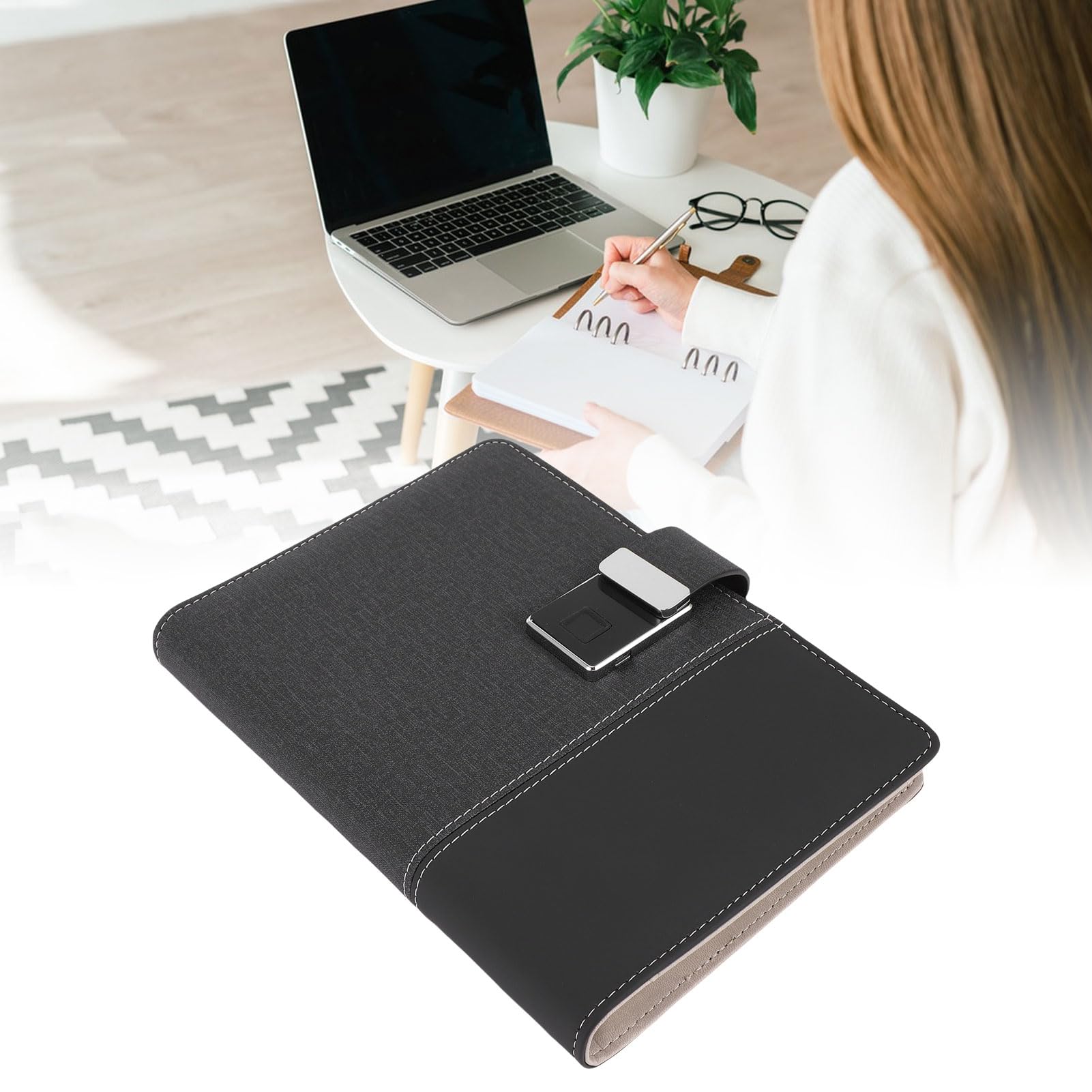 FILFEEL Set Penna e Taccuino MasterBen: Sincronizzazione Digitale in Tempo Reale, Disegno AI con Comando Vocale e Conversione della Scrittura a Mano in, Taccuino da 80 Fogli con Blocco delle Impronte
