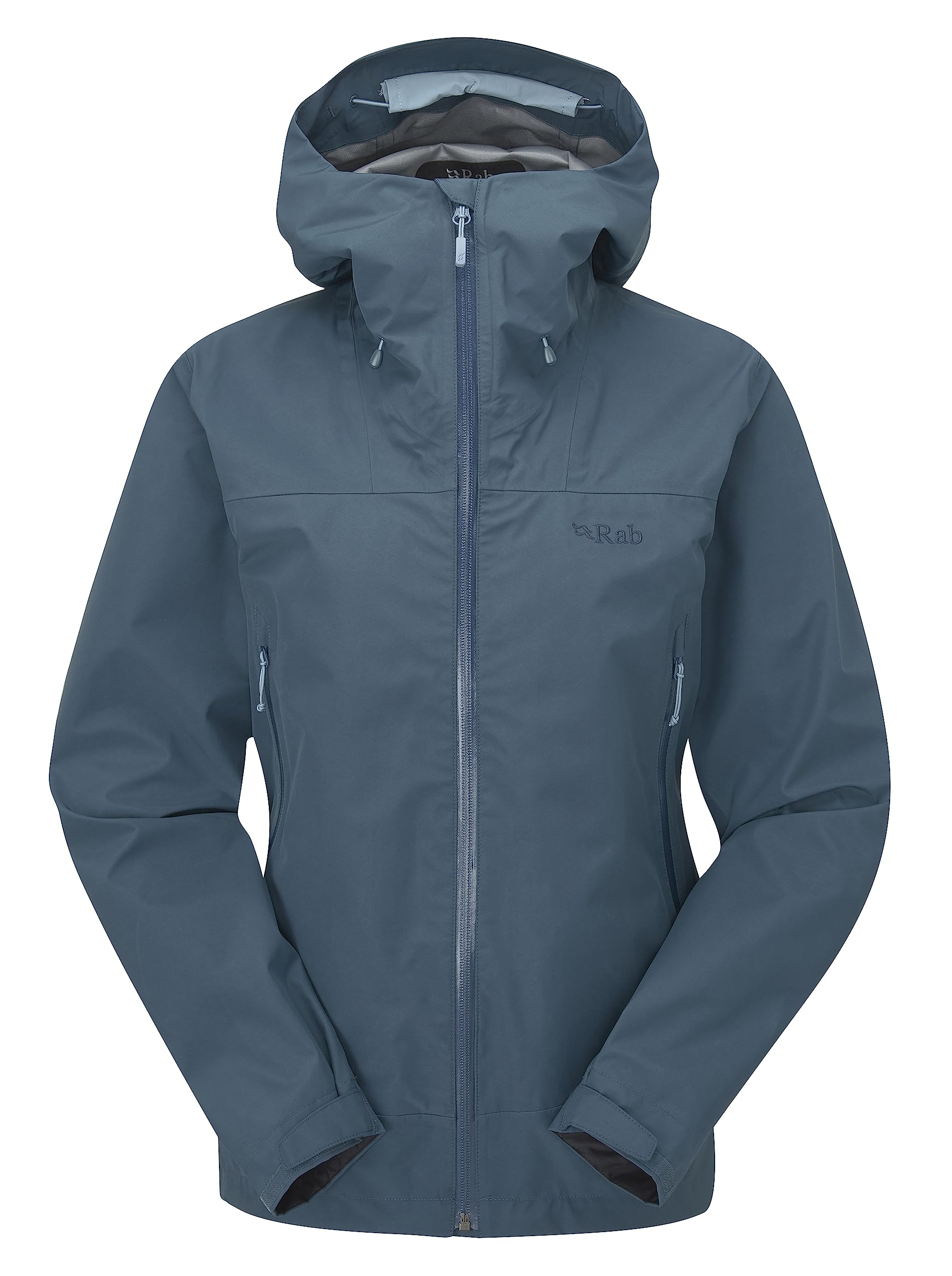 Rab Women's Namche GTX Jacket GORE-TEX Waterproof Breathable Rain Shell for Trekking & Everyday Use - Orion Blue - 16