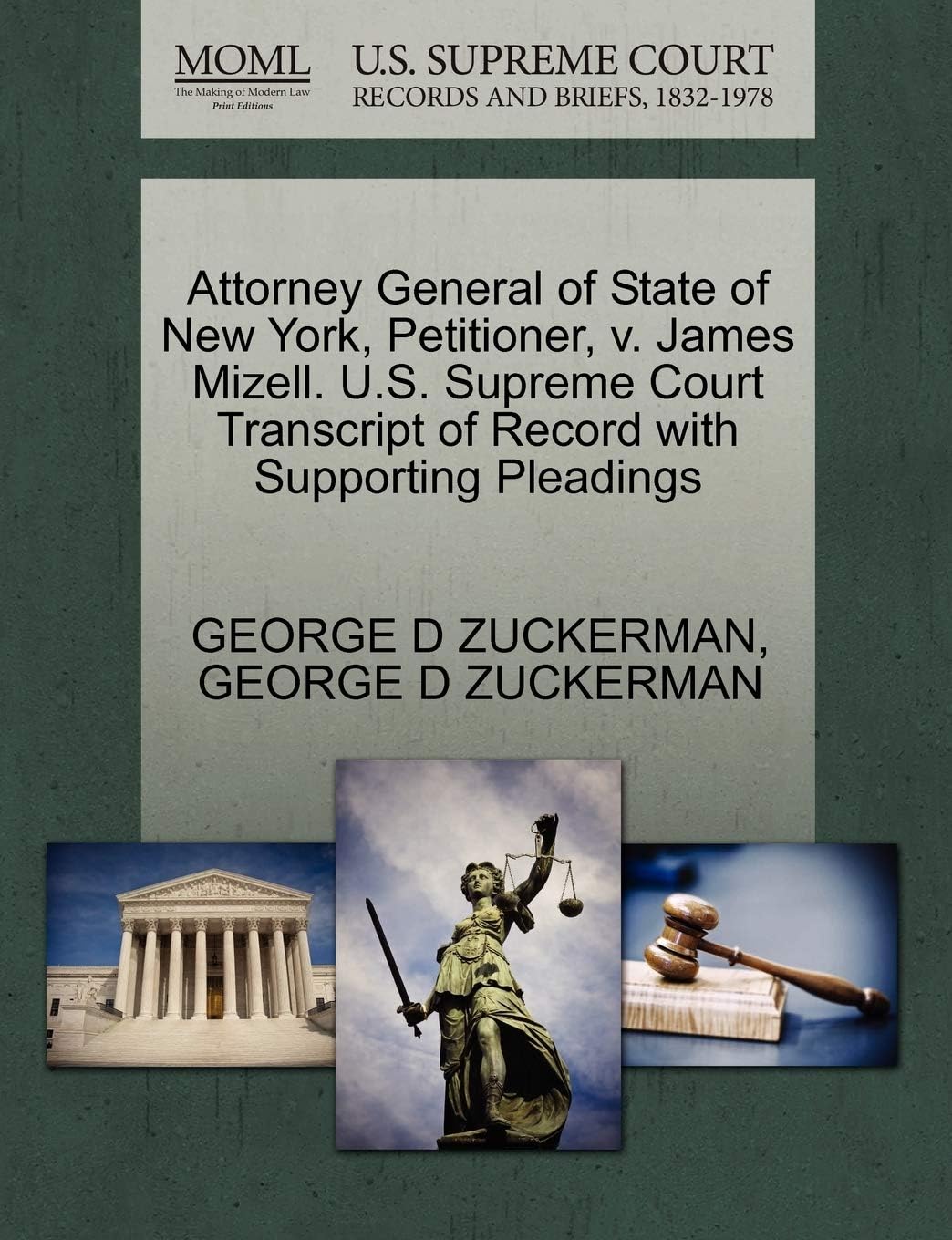 Attorney General of State of New York, Petitioner, V. James Mizell. U.S. Supreme Court Transcript of Record with Supporting Pleadings