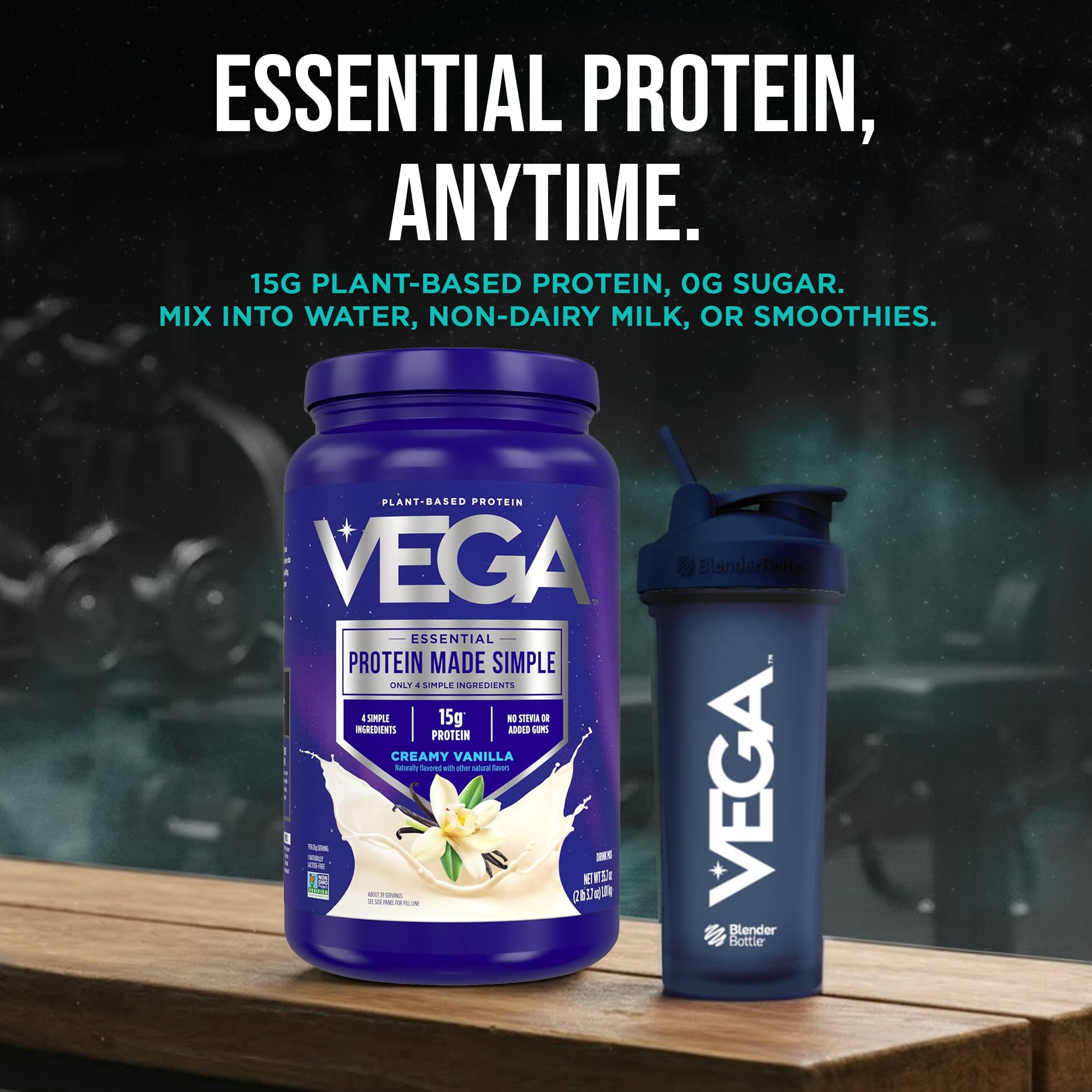 Vega Protein Made Simple Vanilla (39 Servings) Stevia Free Vegan Protein Powder, Plant Based, Healthy, Gluten Free, Pea Protein for Women and Men, 2.2 lbs (Packaging May Vary) — Amazon image 11