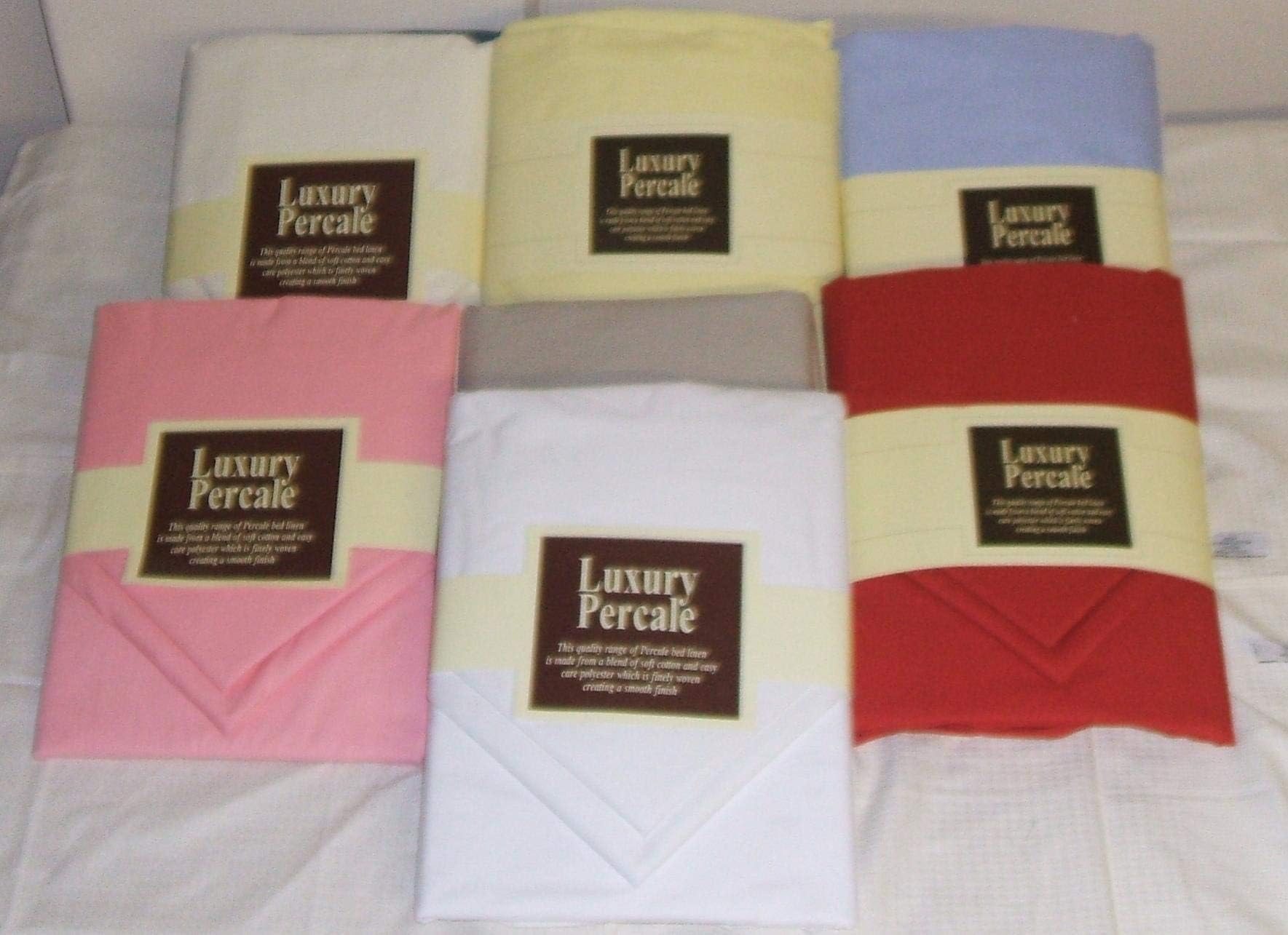 multitrade23 4FT 3/4 Bed Fitted Valance Sheet Cream +2 free pillowcases!