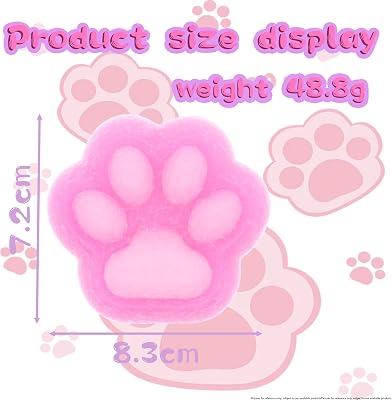 Anti Stress Enfant JurciCat 4 Pcs Squishy Patte De Chat Yoyo Squishy Taba Squishy Fufu Squishy Squishy Geant Avec Balles Amusant Anti Stress Et Anxiété Relief(A Jouets Anti Stress Patte De Chat