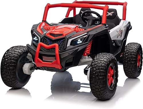 POSTACK Nueva versión 2024 de juguete de paseo de 24 V para niños grandes, auto eléctrico de juguete de 2 plazas, auto de paseo para niños con