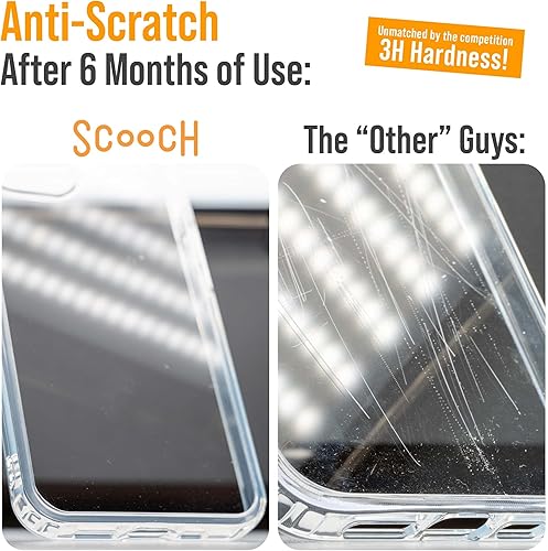 Miniatura 5 de Scooch Funda transparente para iPhone 13 Pro CrystalCase viene con protector de pantalla y cobertura de dispositivo de $100, no amarillea,