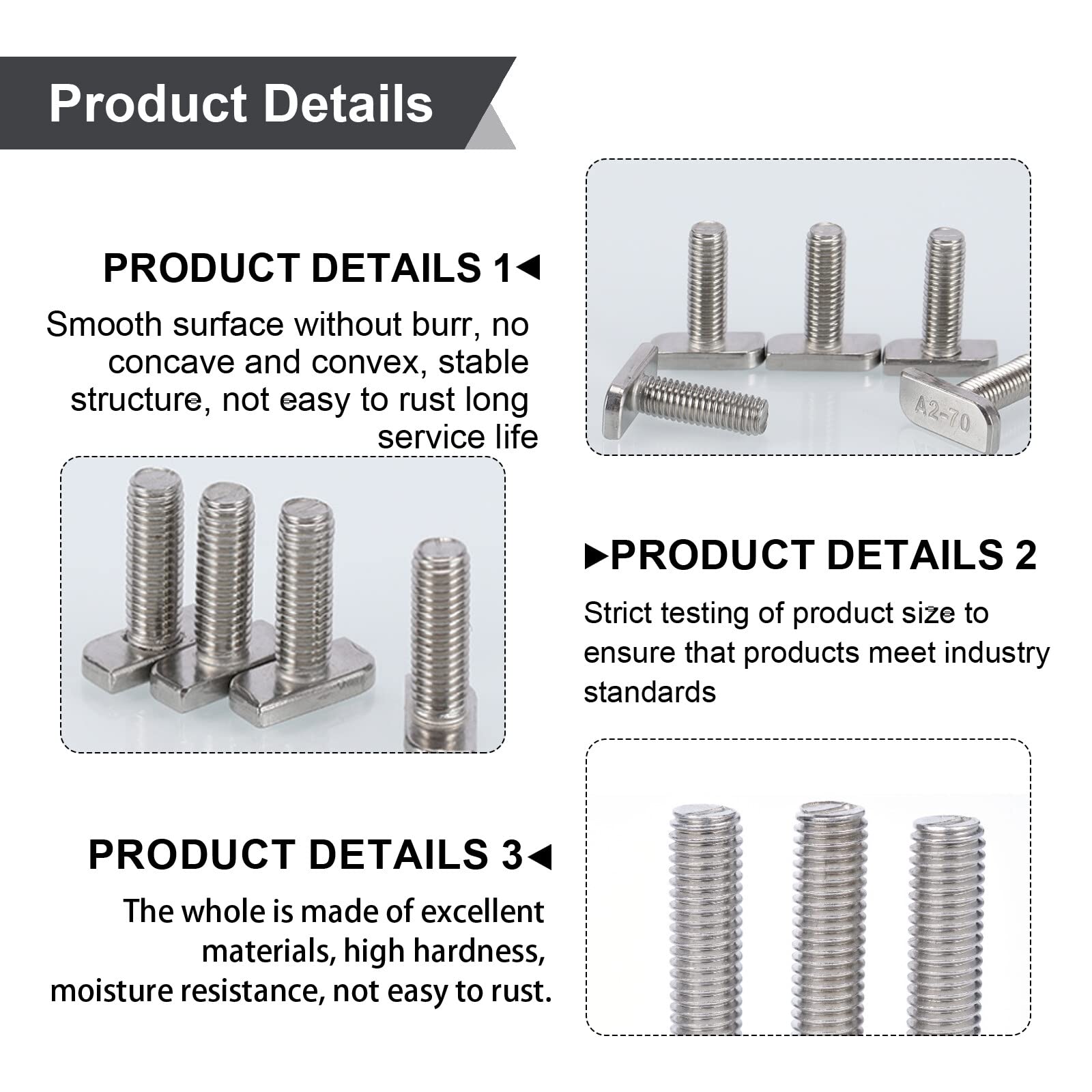 VOOXA Viti A Testa Martello M8x25 - Acciaio Inox A2, Per Impianti Fotovoltaici, 20 Pezzi, Antiruggine - Foto 12