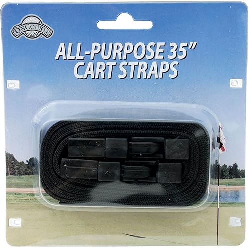 J & M Correas para carrito de golf (paquete de 2) con hebilla de fácil liberación, negro