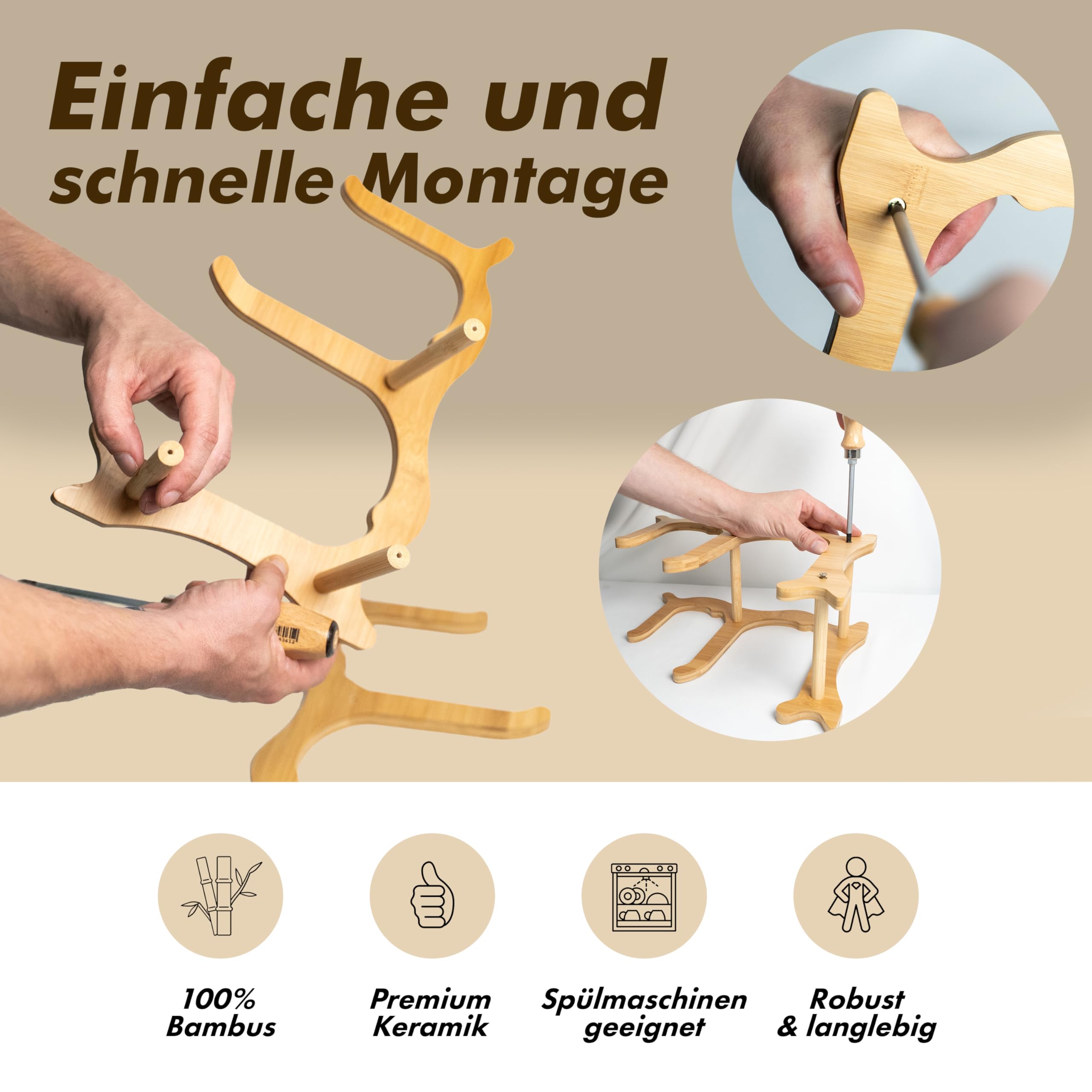 Obst Etagere 3-stöckig SCHWARZ Keramik Obstschale