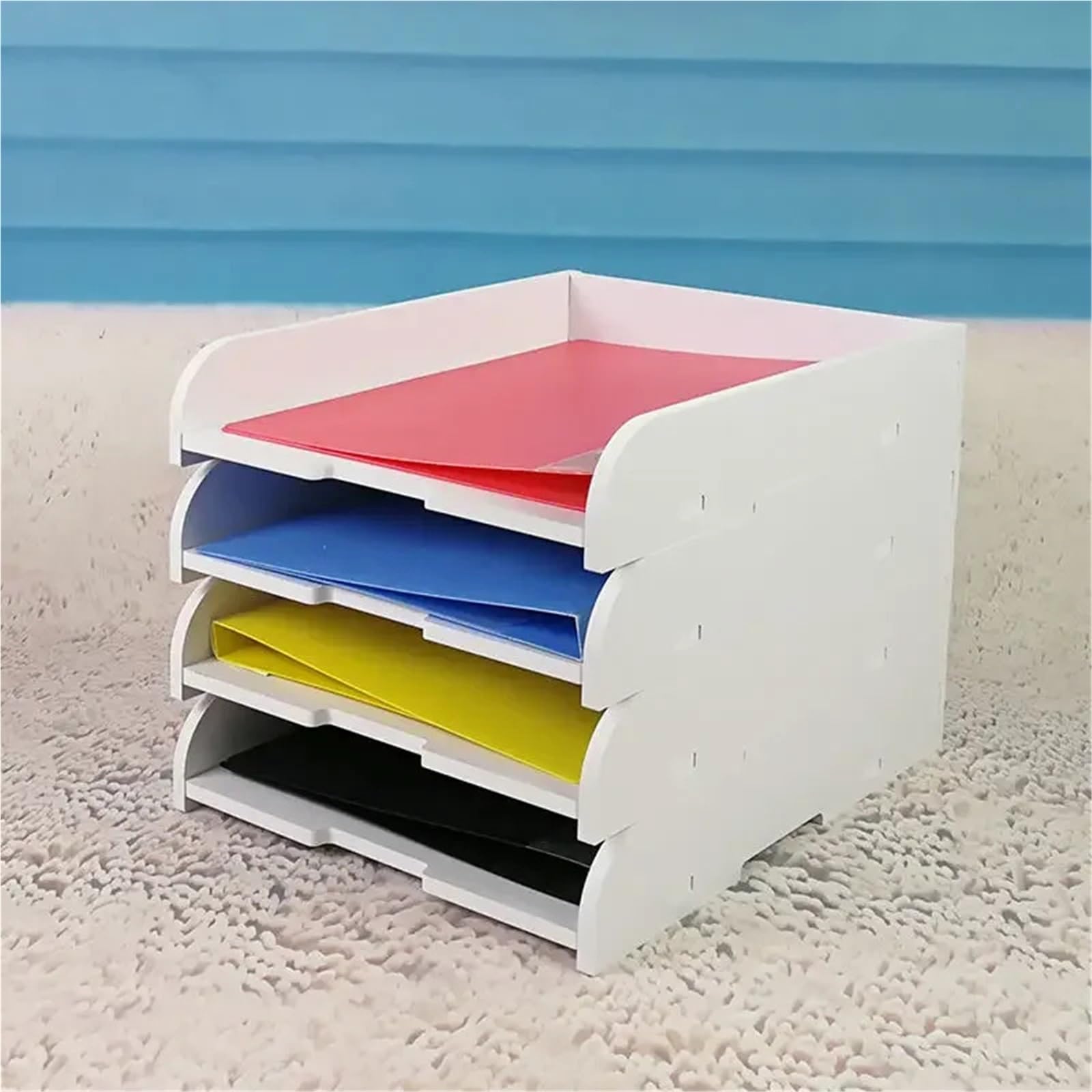 Vassoi porta documenti multifunzione A4 File Papepr Porta lettere Articoli di cancelleria Portaoggetti da scrivania impermeabile Accessori for ufficio Per Ufficio