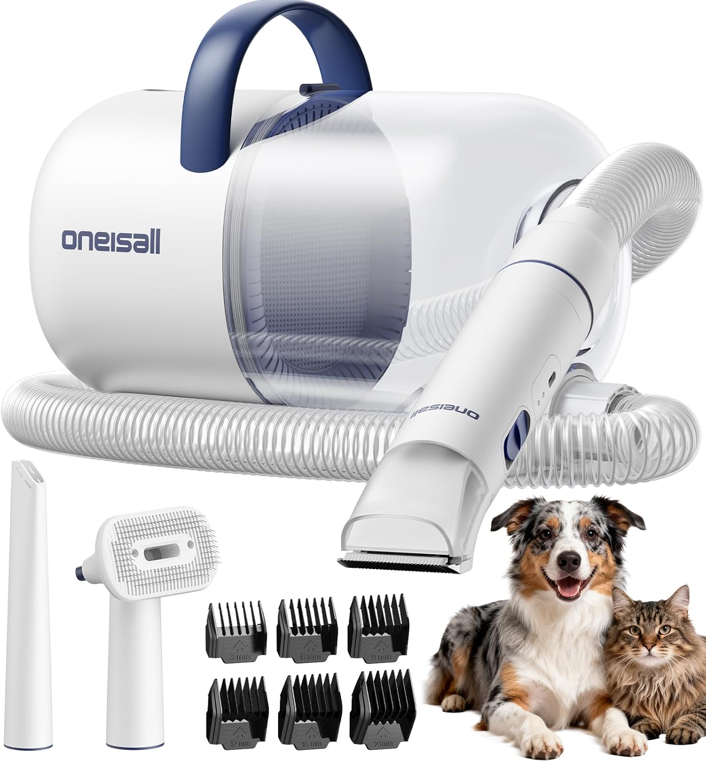 oneisall Dog Grooming Vacuum – 15000Pa Suction,...