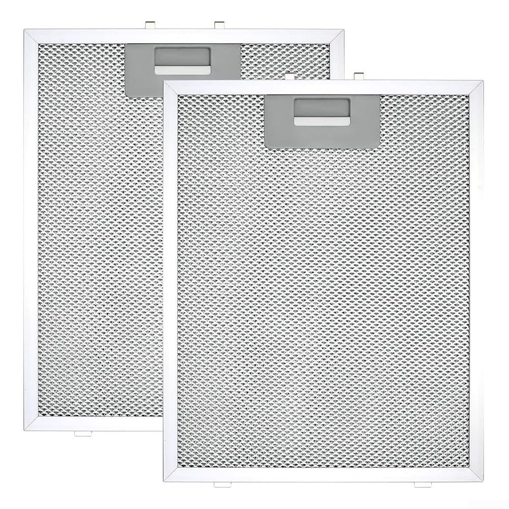Metalowy filtr przeciwtłuszczowy do okapu kuchenne 2 szt. Aluminiowy filtr do okapu kuchennego, metalowa siatka, filtr wylotowy, 300x240x9mm, srebrny filtr do okapu kuchennego