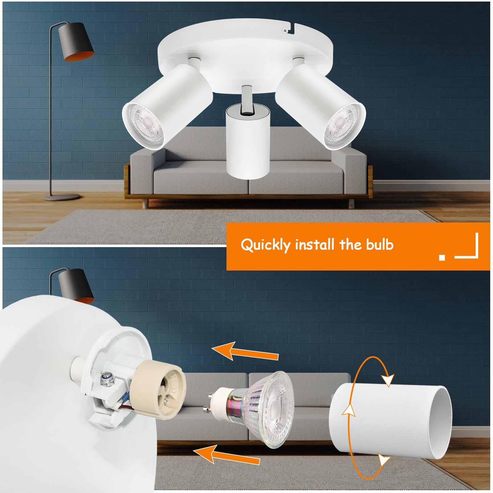 KYOTECH Led-opbouwspot, draaibaar en draaibaar, 84 x 80 mm, zwart, plafondlamp, opbouwlamp, incl. 6 W, vervangbaar, GX53, lamp, 3000 K, warmwit, 550 lm, plafondlamp, spot, led, downlight KYOTECH Led-opbouwspot, draaibaar en draaibaar, 84 x 80 mm, zwart, plafondlamp, opbouwlamp, incl. 6 W, vervangbaar, GX53, lamp, 3000 K, warmwit, 550 lm, plafondlamp, spot, led, downlight