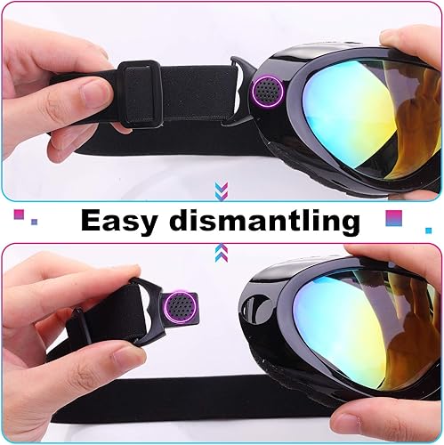 Miniatura 4 de Lentes protectores para esquiar 2 unidades, anteojos protectores para snowboard para niños, niñas, jóvenes, hombres