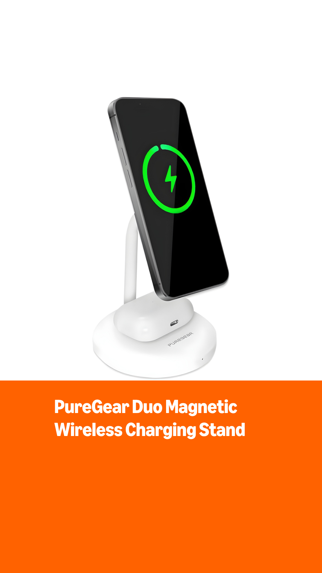 kaito_mama　PHSホワイト 電話機 充電器付 Amazon.com: PureGear Duo Magnetic 2-in-1 Wireless Charging Stand