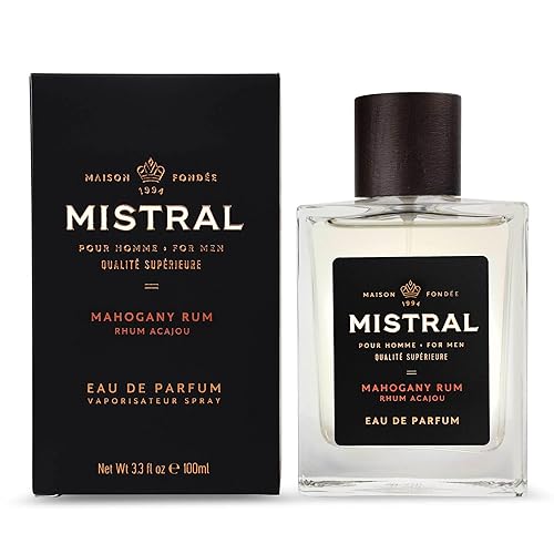 Miniatura 9 de Mistral Colonia para hombre - Eau de Parfum de piedra arenisca  Aroma masculino terroso y picante con limón, pachulí y flor de naranja  Perfume sin