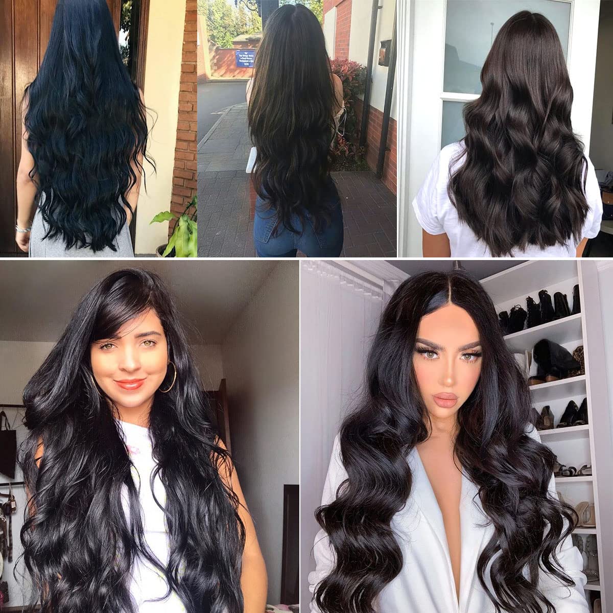 Amazon.com : Long Straight Clip in Hair Extension Hairpiece 