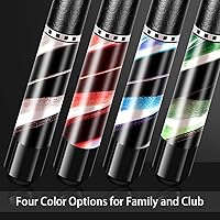 Vista 6 de Wakefa 58 inch Pool Sticks Set of 4, 13mm Tip Pool Cues Billiard Cue Sticks for House Bar, Maple Wood Pool Table Sticks with 2 Chalk for