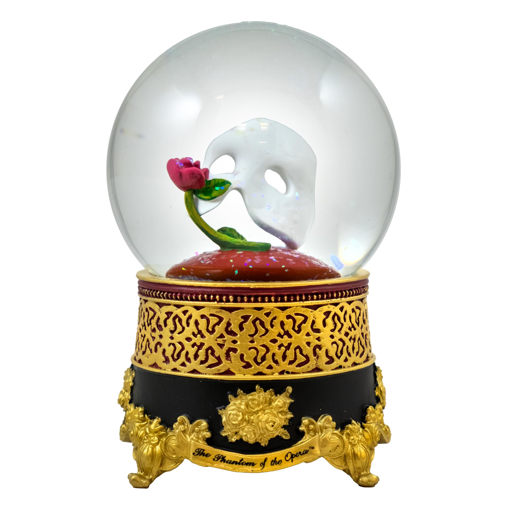 Klassische Maske mit Rosen-Wasserkugel