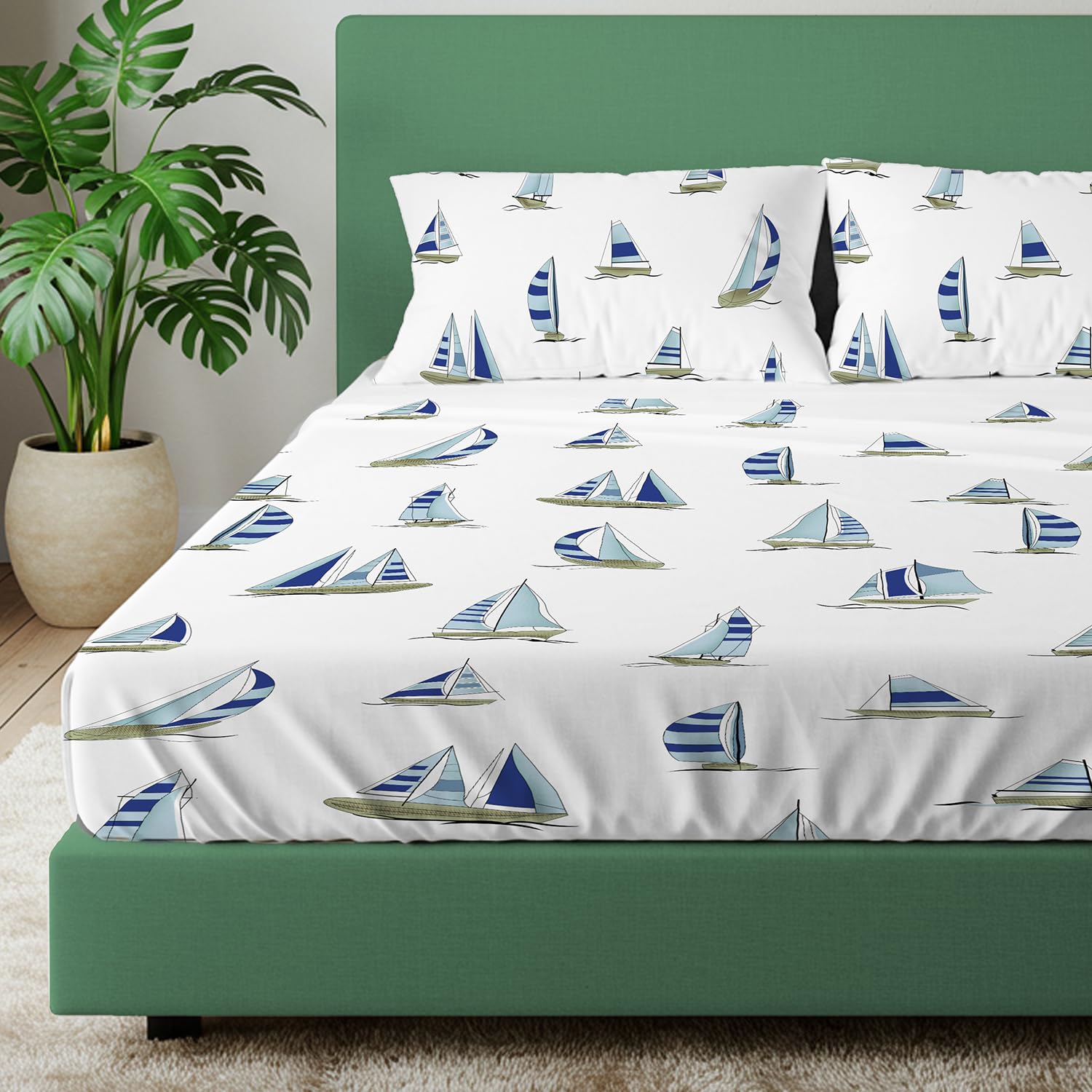Urban Space Divine King Bedsheet - 100% Cotton -9 Urban Space Divine King Bedsheet - 100% Cotton -9