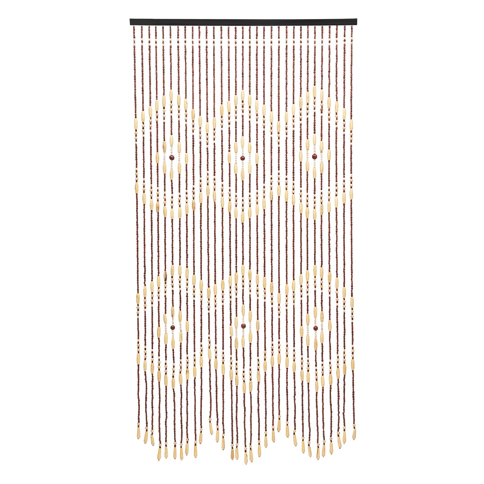 Rideau de perles en bambou fait à la main, 90 x 175 cm, 31 brins, décoration de porte, fenêtre, style rétro, pour salon, chambre à coucher