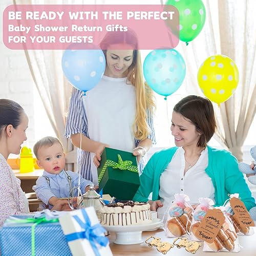 Vista 29 de CHENGU Abridores de botellas para baby shower, recuerdos de devolución para invitados, abridor de botellas y recuerdos con bolsas de organza