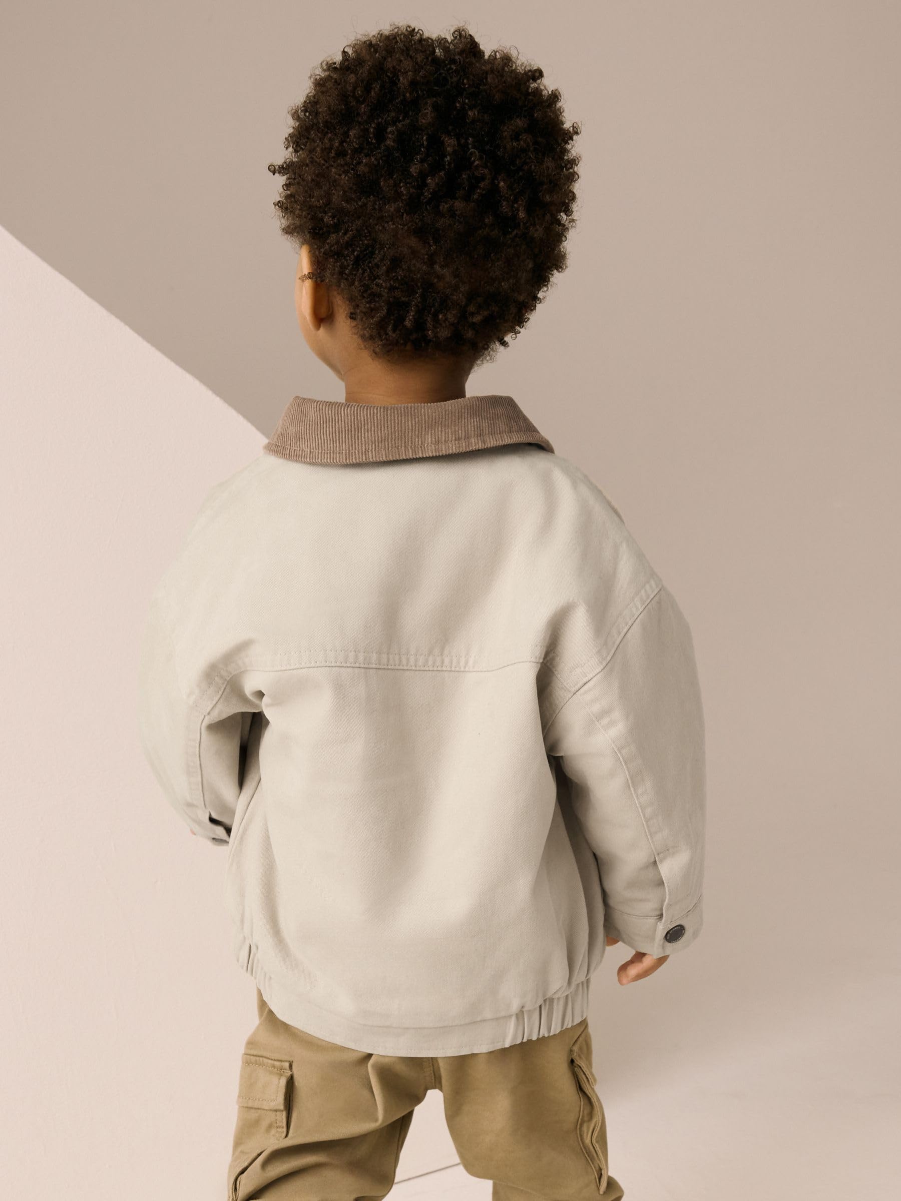 NEXT Garçon Blouson aviateur en toile col velours côtelé