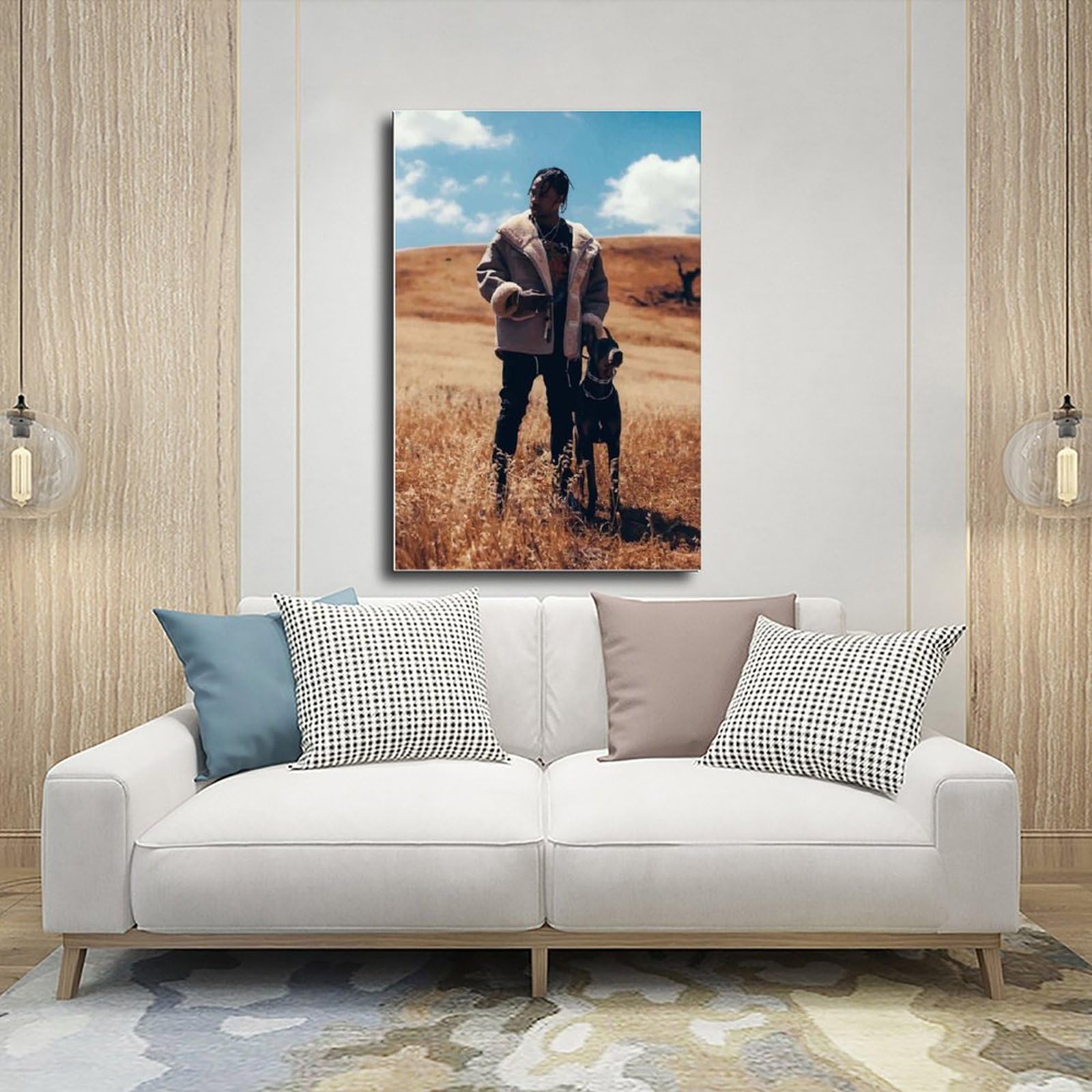 Poster Su Tela Travis Scott – AmAzwi – Decorazione Artistica Moderna 50x75 Cm Per Soggiorno E Camera Da Letto (Senza Cornice)