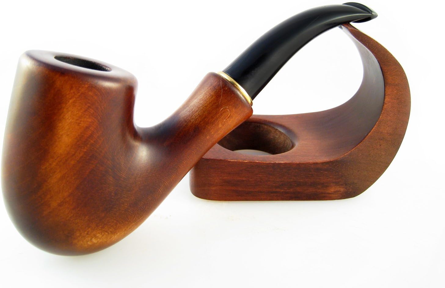 Fashion Decorated Smoking Pipe "SHERLOCK HOLMS" Carved Pear Root Wood