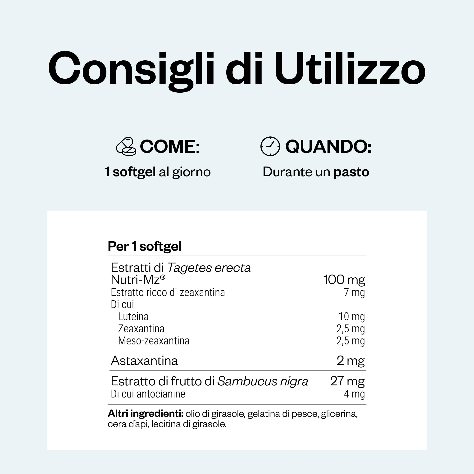Macula Plus - Supporto per la Macula - Salute Oculare - SuperSmart | Integratore Alimentare per la Visione - Affaticamento Oculare - Luteina e Zeaxantina - 60 Softgel