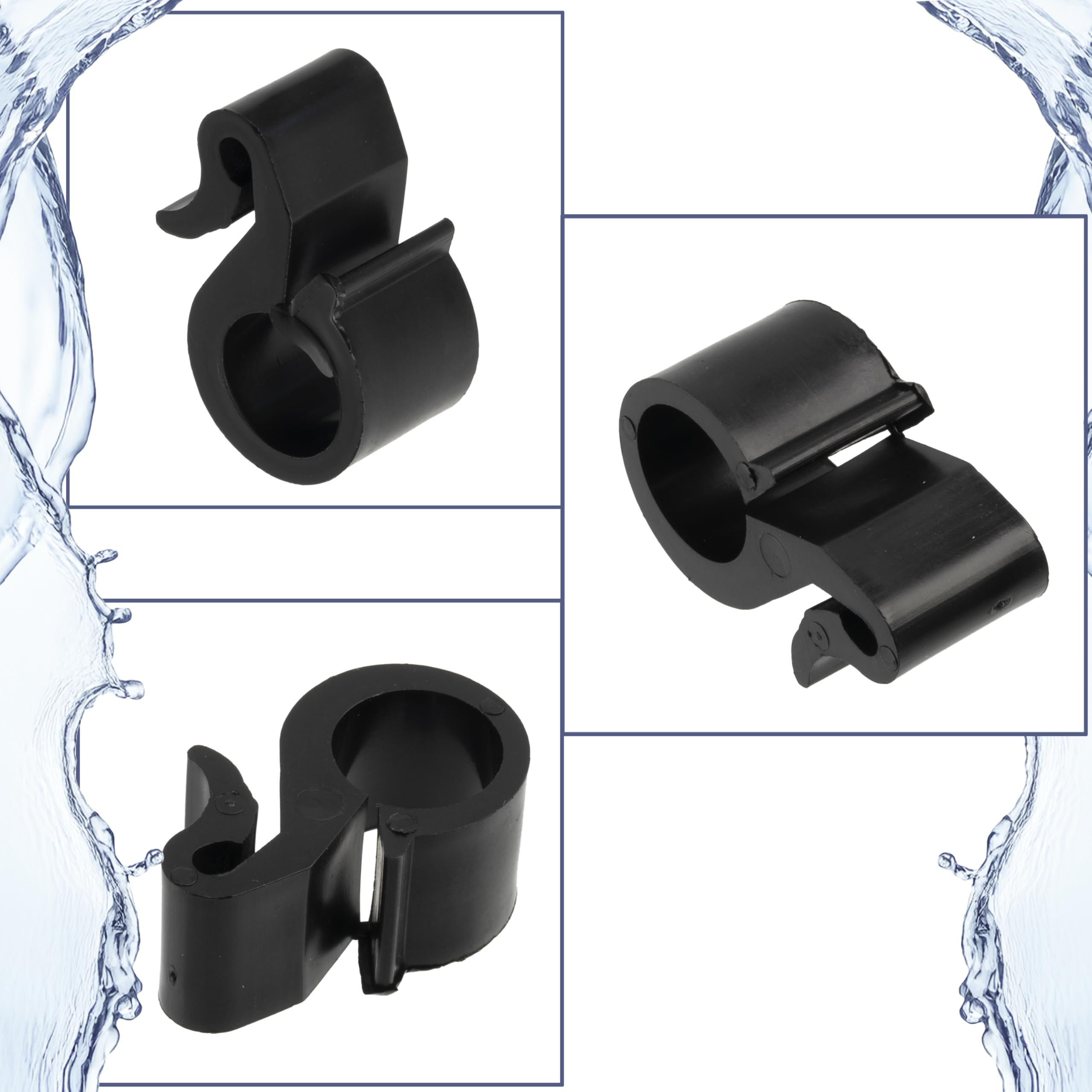 Picchetti Per Tubo Irrigazione 16 Mm Morsetti Per L'irrigazione A Goccia Da 16mm, Nero. Utile Per Tubi Da Picchetti Irrigazione - Foto 9