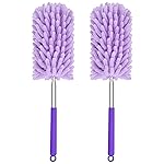 TIMIVO Mini Duster for Cleaning, 360 Bendable Hand Dusters with Extension Pole, Washable Small Duster for Car Interior, Office, Furniture