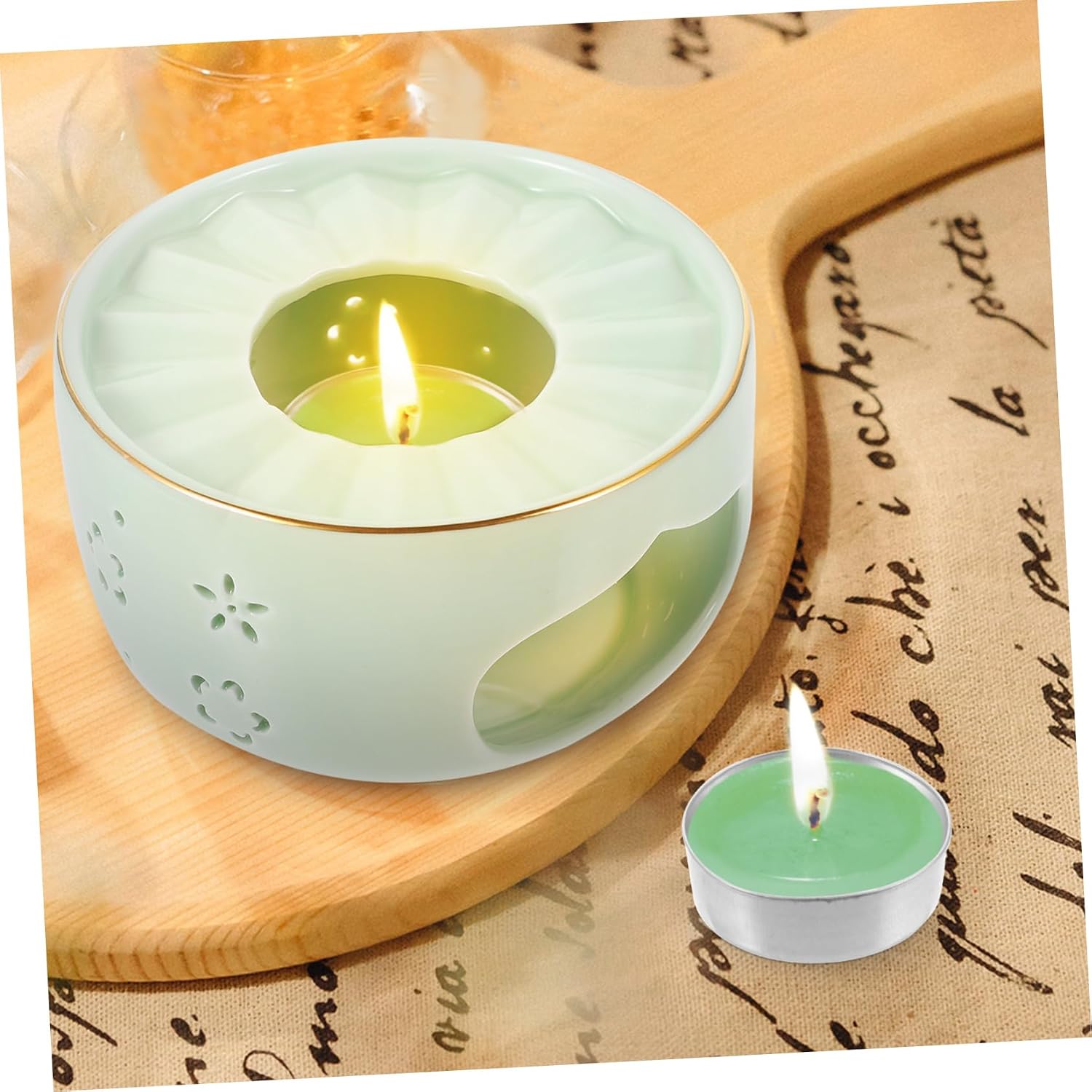 Amosfun 500Pcs Aluminum Tea Light Tins Silver Empty Containers for Candle Making for Votives and Tea Warmers Tea Light Accessory