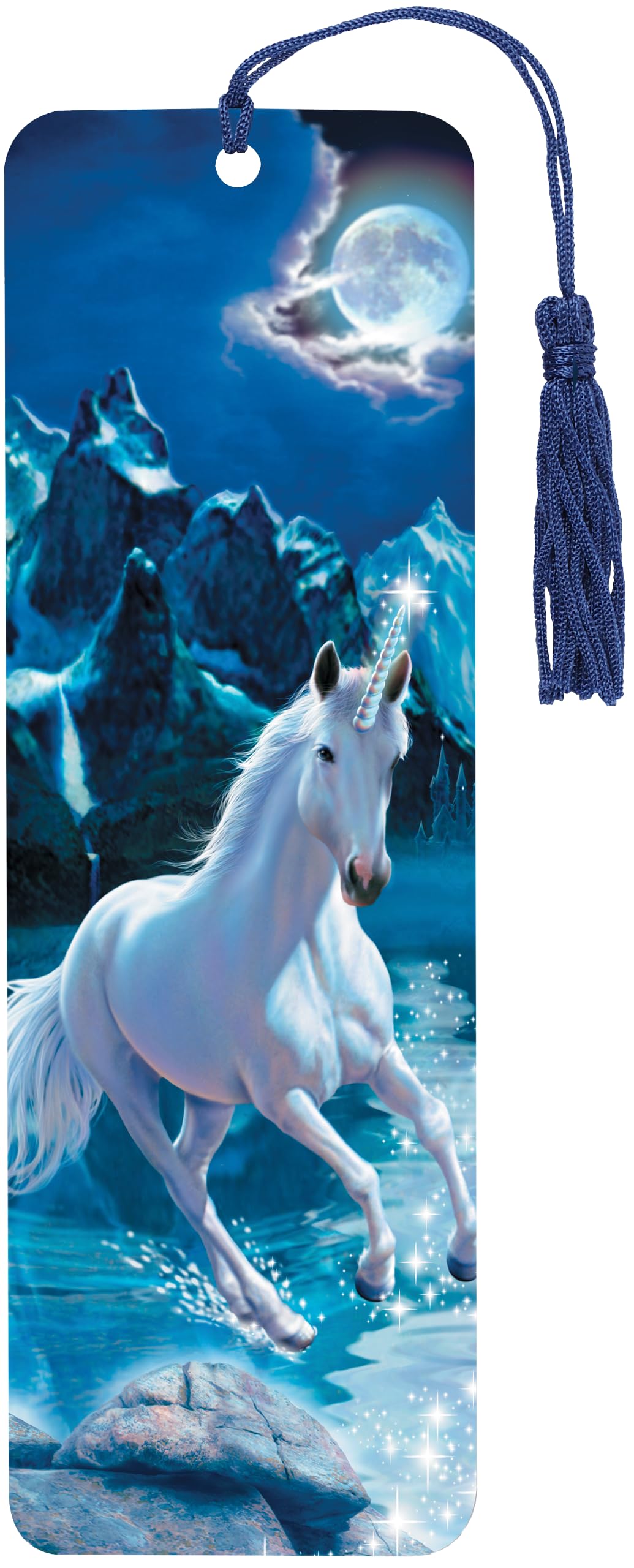 Unicorn 3-D Bookmark (lenticular bookmark)