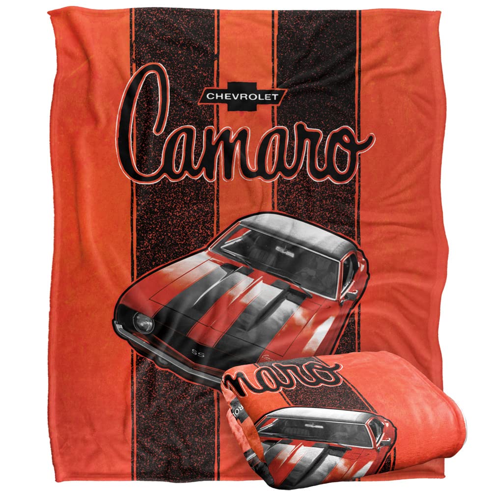 Chevrolet Camaro Stripes Officially Licensed Silky Touch Super Soft Throw Blanket 152 x 127 cm