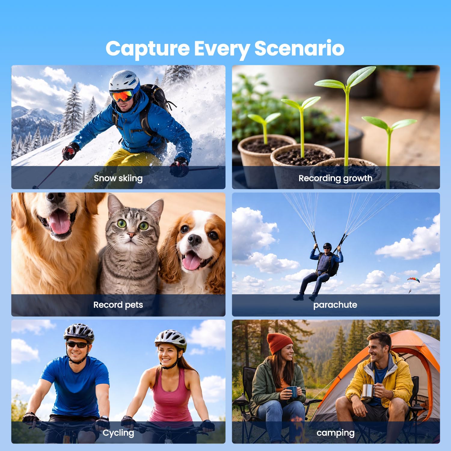 Mini Action Cam 4K 30fps, Body Cam Magnetica con Custodia di Ricarica, Videocamera POV 150° EIS 6 Assi, Scheda 64GB, per Moto Bici Vlog