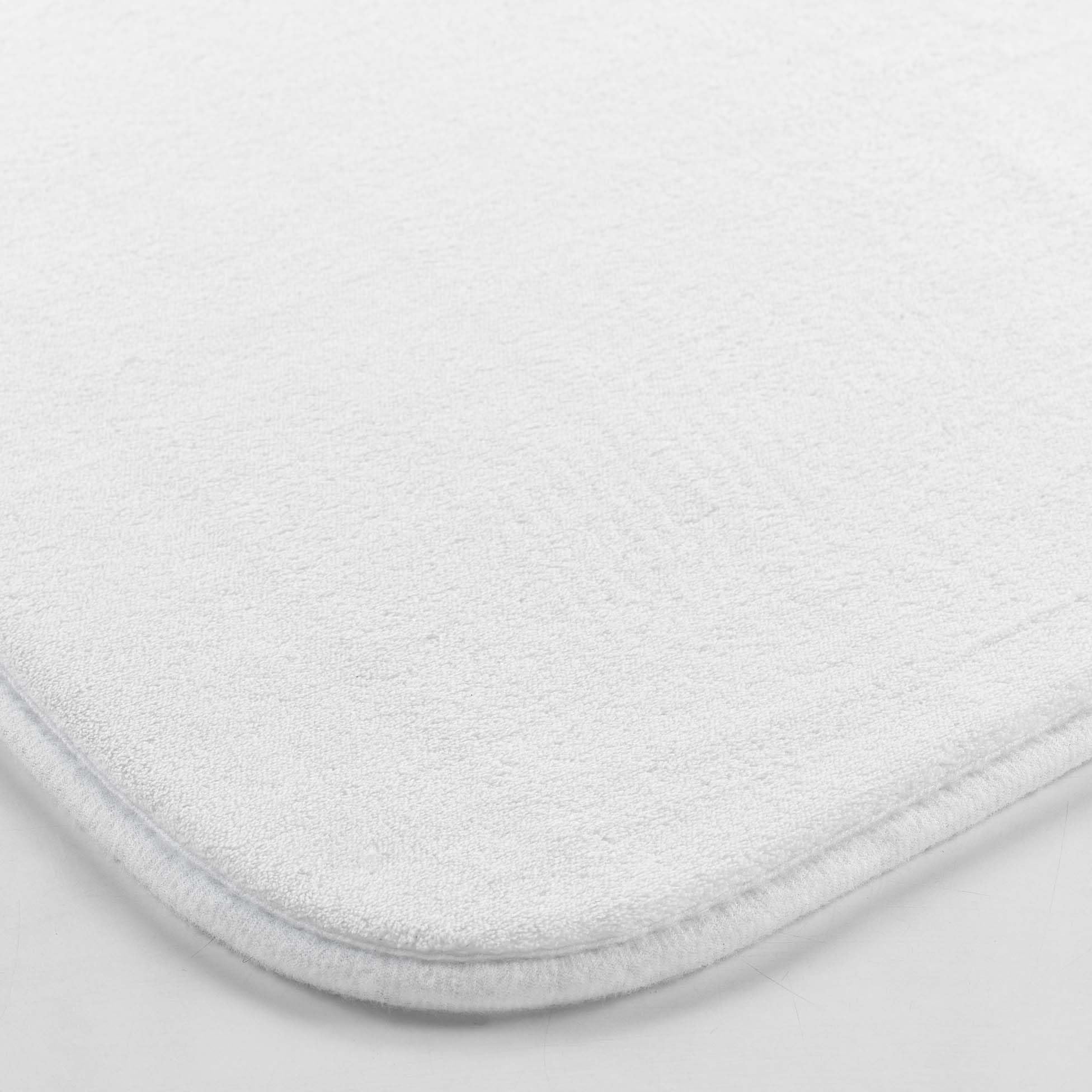 Douceur d'Intérieur Vitamin Bathroom Rug, Polyester, white, 45 x 75cm, 45x75cm - Image 3