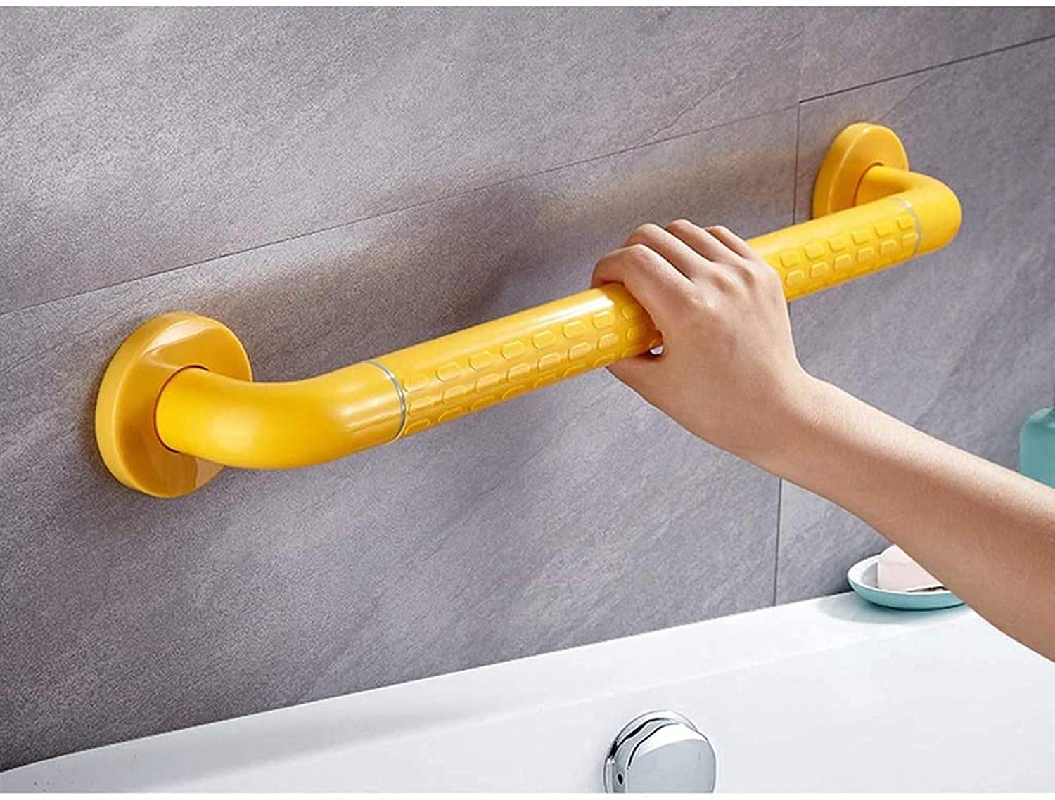 Maniglie per Vasca da Bagno Maniglie per WC Corrimano Telaio Corrimano in Acciaio Inox Corrimano per Bagno 48 cm Anziani Disabili Corrimano