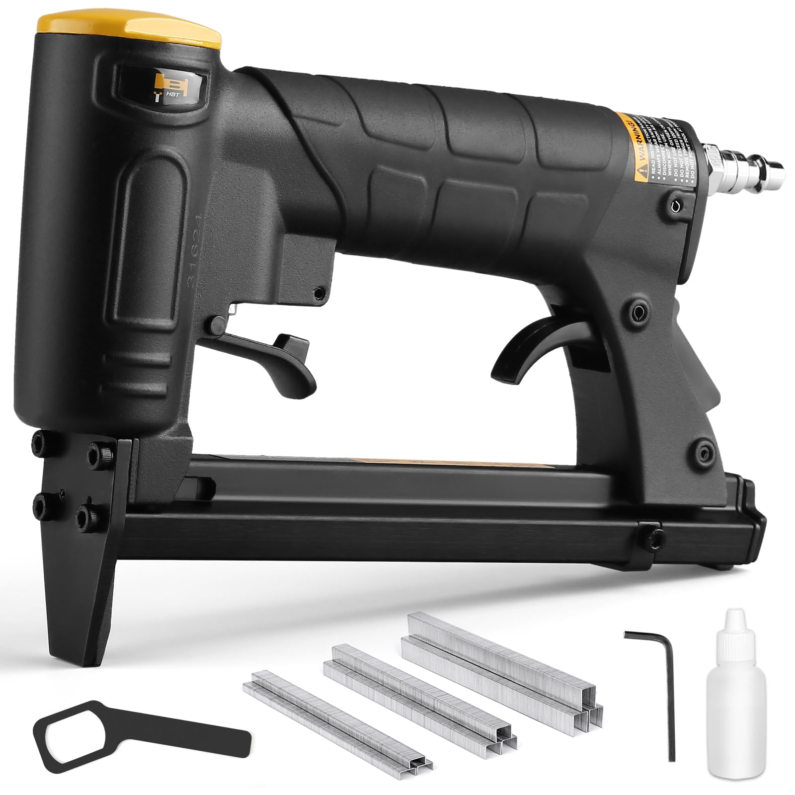 HBT HB7116P-KT 22 Gauge 3/8-Inch Crown Pneumatic Upholstery Stapler